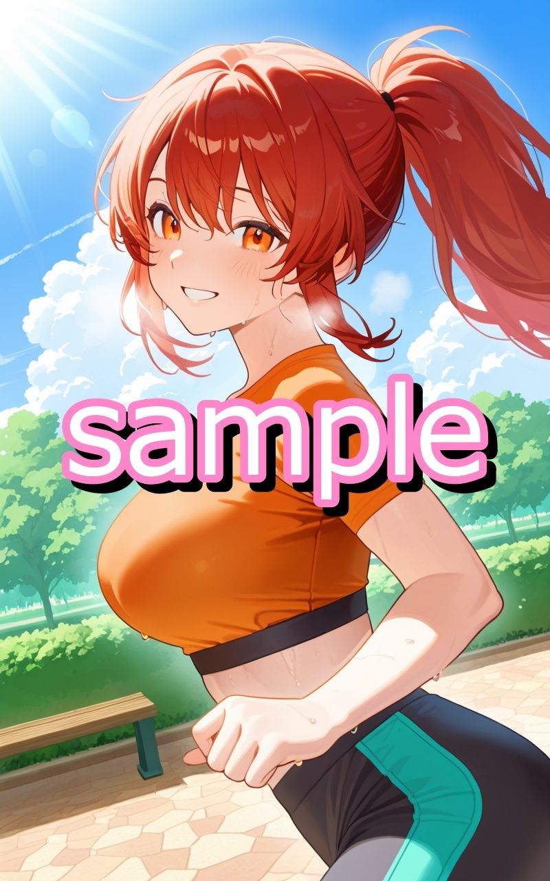 幼なじみお姉さんと一緒にランニング。汗だくになったお姉さんに興奮して玄関でしちゃうイラスト集 画像1