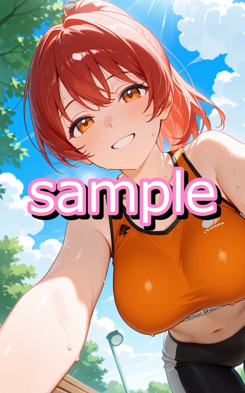 幼なじみお姉さんと一緒にランニング。汗だくになったお姉さんに興奮して玄関でしちゃうイラスト集 画像2