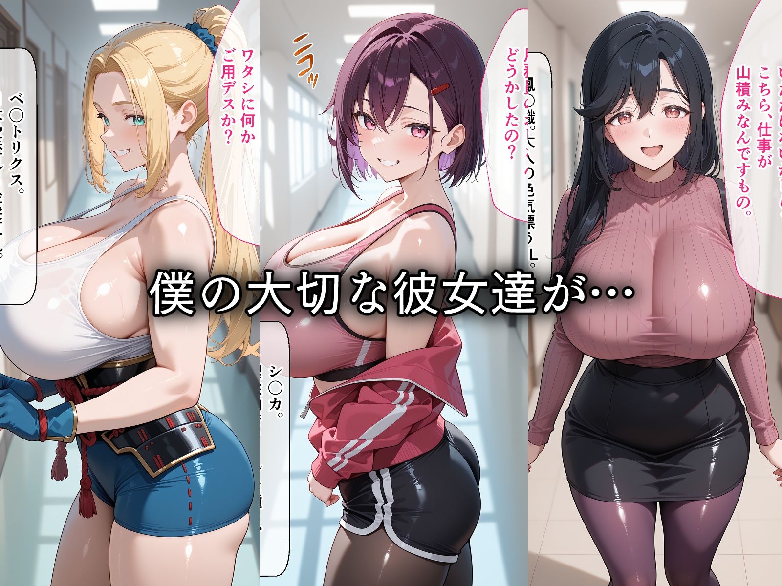 寝取られた巨乳サバイバーたち〜催〇アプリで種付け完了 画像1