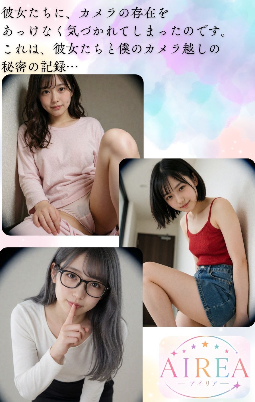 AIREA from Hidden Camera-隠しカメラ越しで触れ合う僕とアイドルの2人きりの時間 （ミオ・ユナ・アオイ編）
