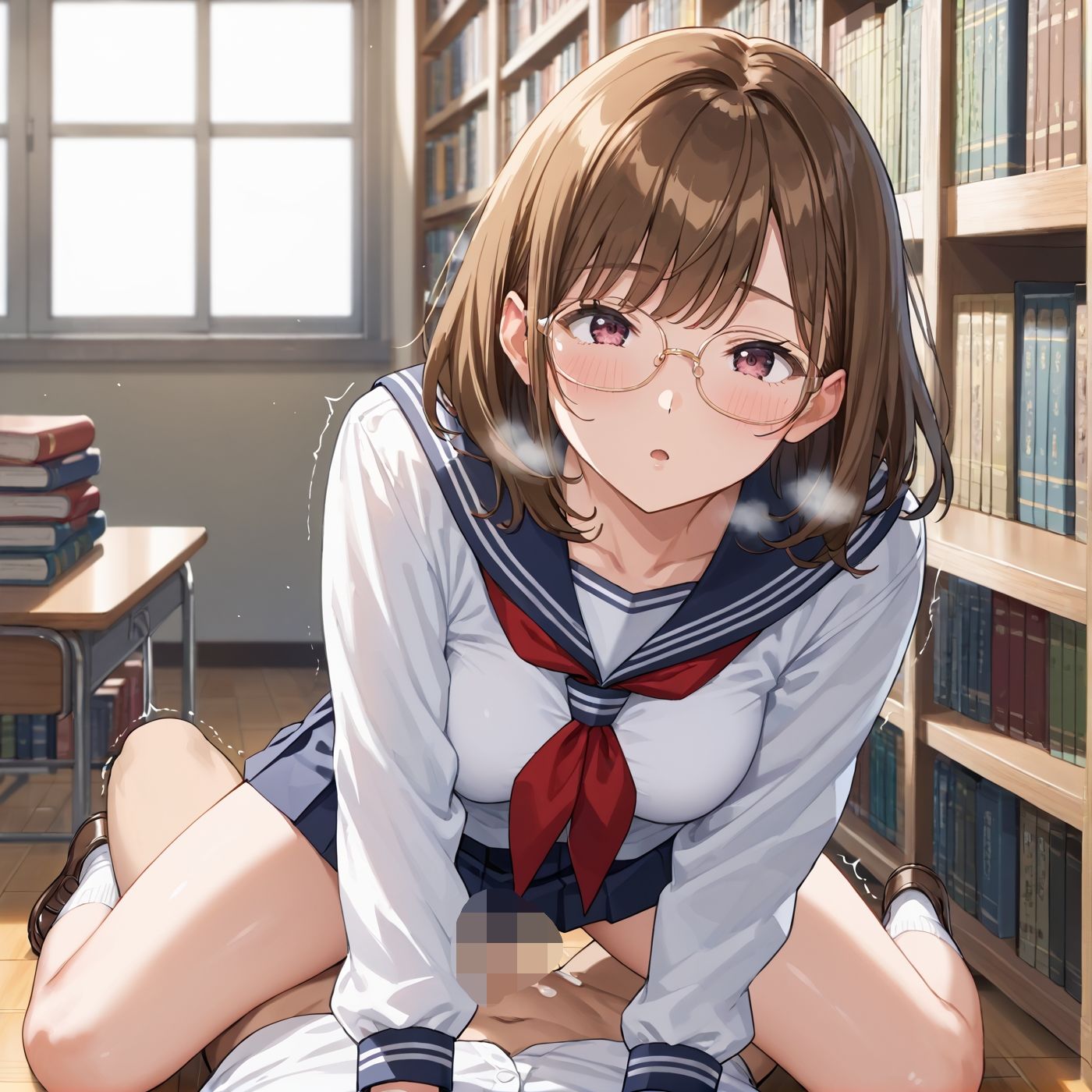 学園性活!図書委員と官能的な秘め事10【メガネ美少女の厳選CG500枚収録】
