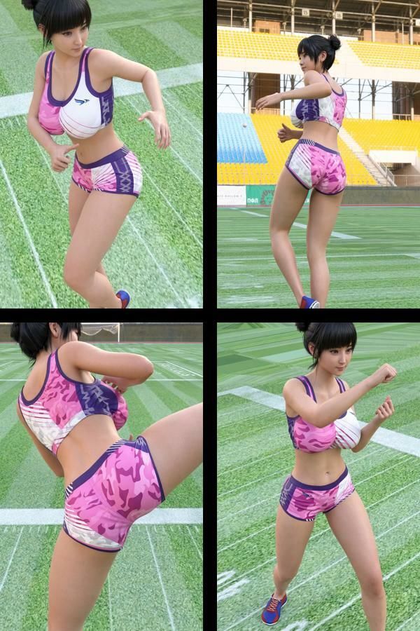 大学生グラビアアイドル 一ノ瀬 廻里の陸上コス風写真集 Real_02