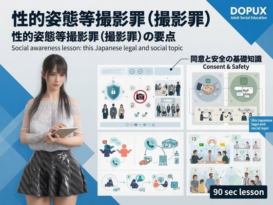 【△20】パンチラガチャ★二階堂 沙耶 大学に進学し強豪予備校『DOPUX（ドピュックス）』で社会人向け講座（性犯罪）を教える名物講師に！（Vol.011:性的姿態等撮影罪（撮影罪））【Libido-Labo】