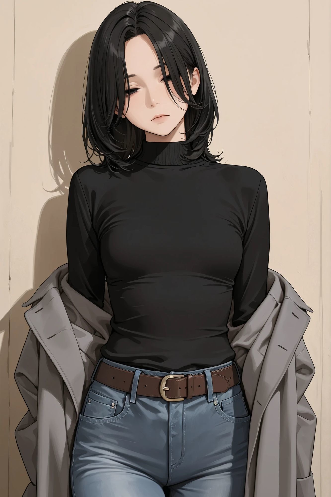 【AIイラスト集】クール系人妻メイド美香の日常〜言いなりファッションショー〜 画像1