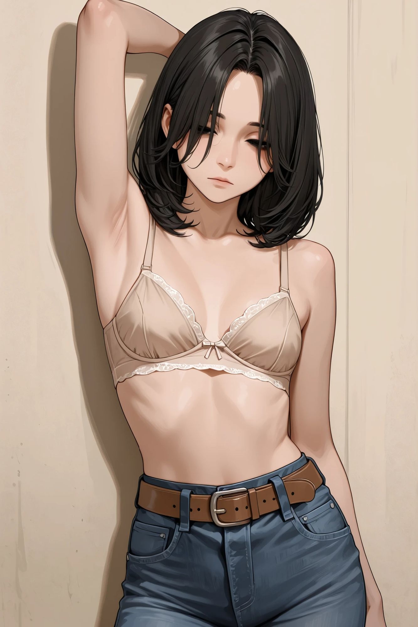 【AIイラスト集】クール系人妻メイド美香の日常〜言いなりファッションショー〜 画像3