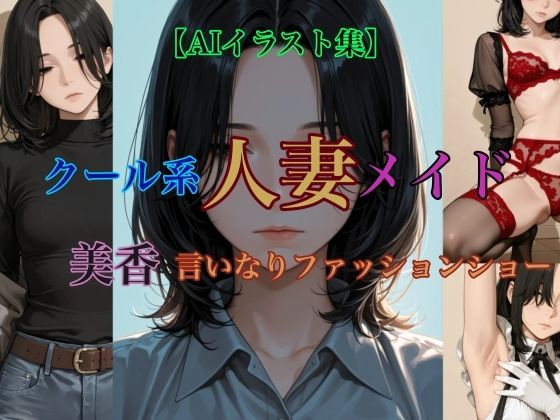 【AIイラスト集】クール系人妻メイド美香の日常〜言いなりファッションショー〜