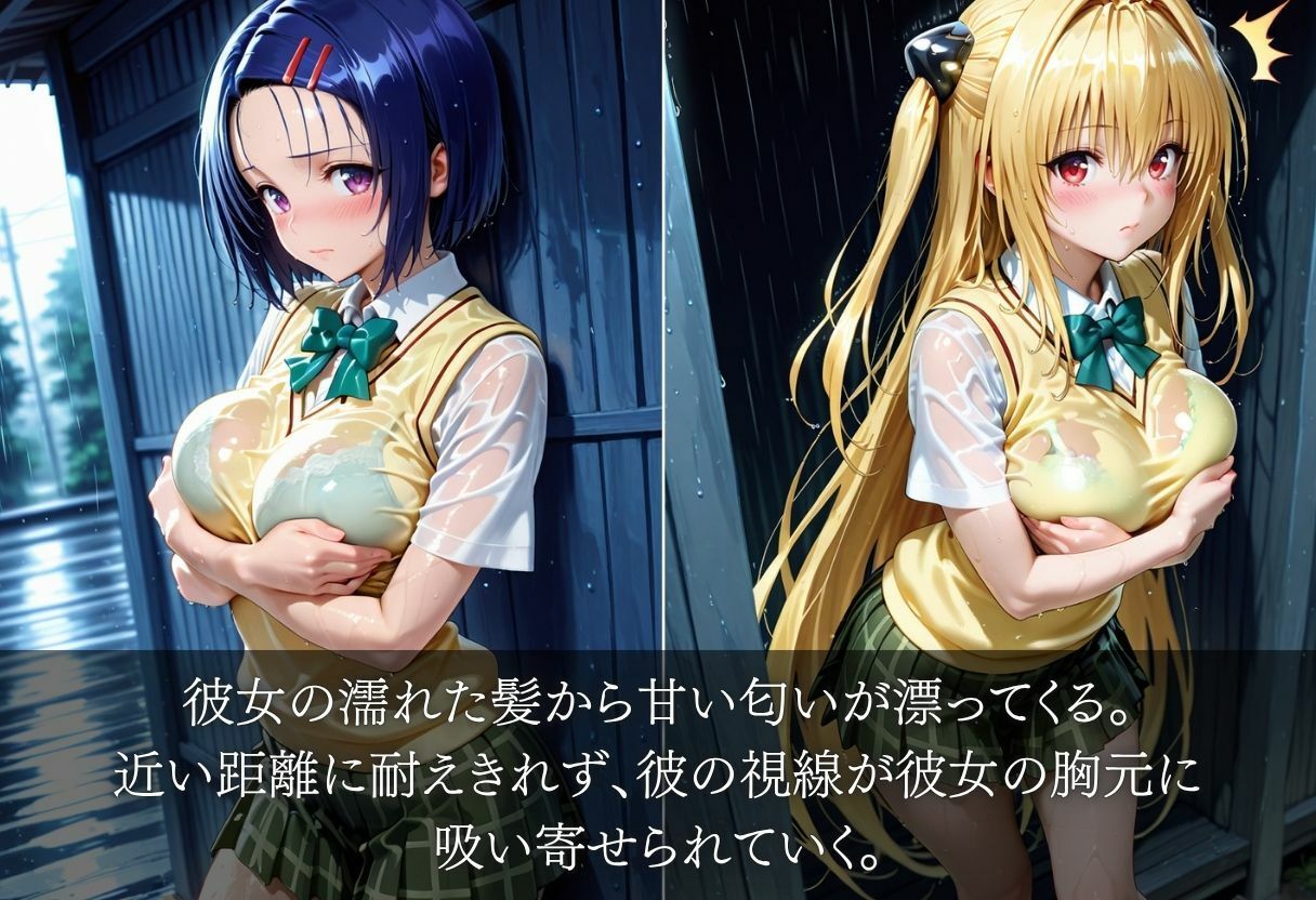雨宿り中、彼女の濡れた体に我慢できずそのまま・・・ 画像2