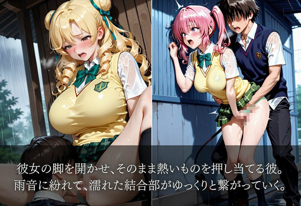 雨宿り中、彼女の濡れた体に我慢できずそのまま・・・ 画像6