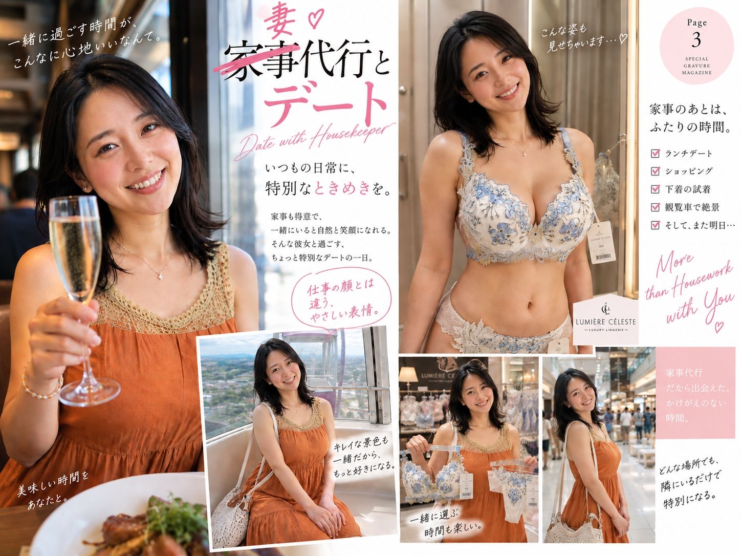 【AI生成】IMAGE VIDEO ＆ AI写真集 Vol.7 中村結衣 わかば家政婦紹介所/家事代行（29） 「エッチなお願いも笑顔でOKしてくれる  妻代行のお姉さん」 画像4