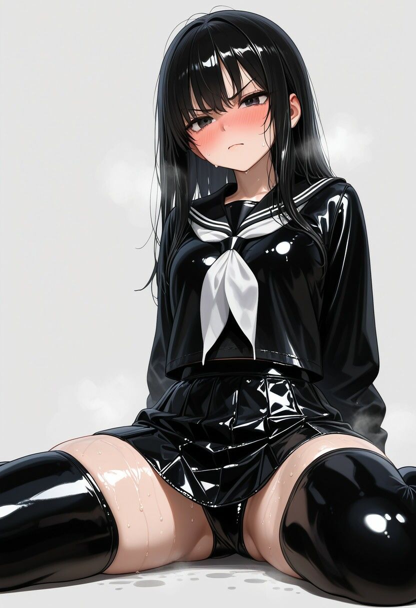 汗だくラテックスセーラー服の作品画像 2
