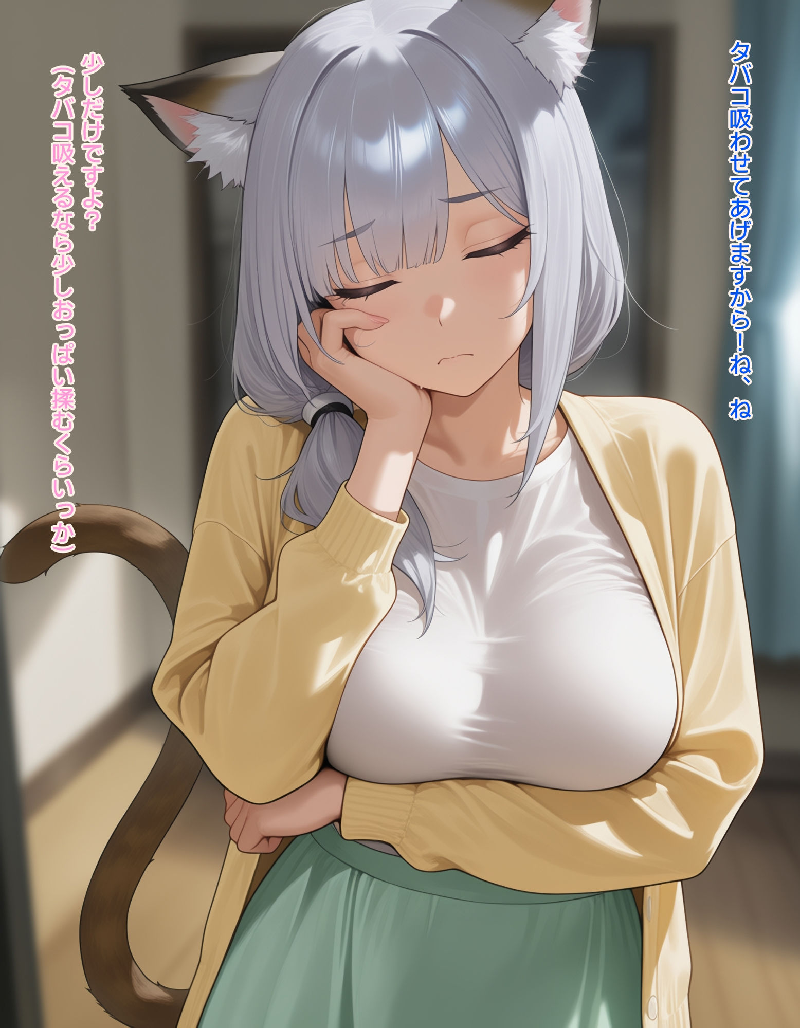 タバコを吸う為なら交尾だってするメス猫の作品画像 1