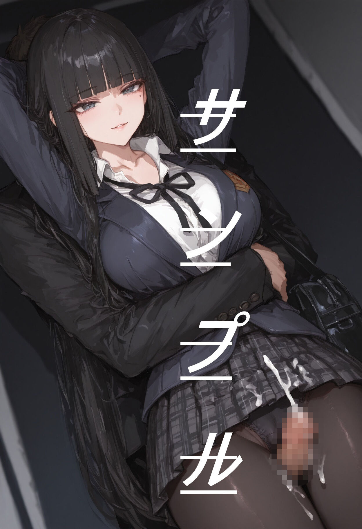 黒ストJKに素股してもらう画集 画像3