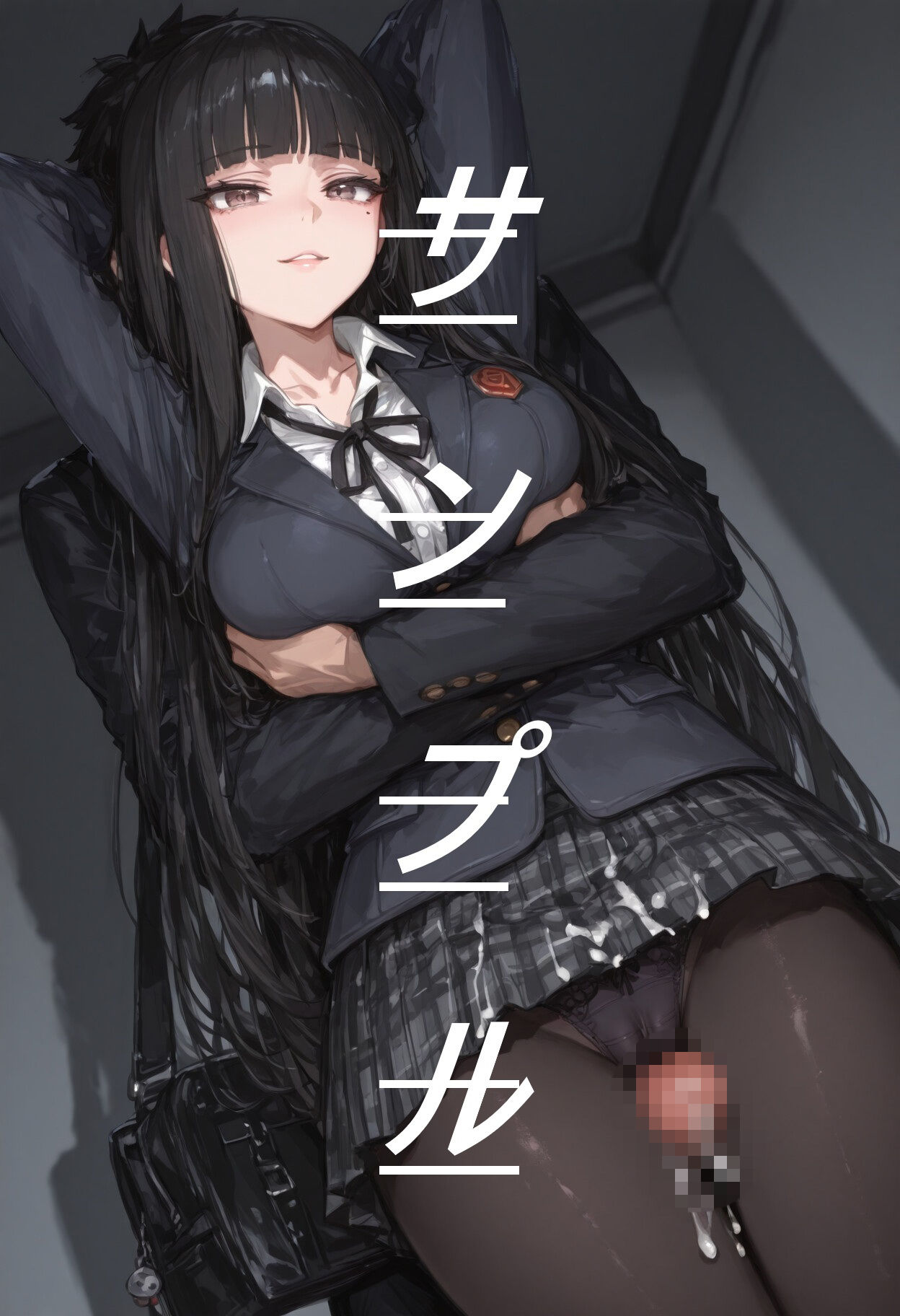 黒ストJKに素股してもらう画集 画像9