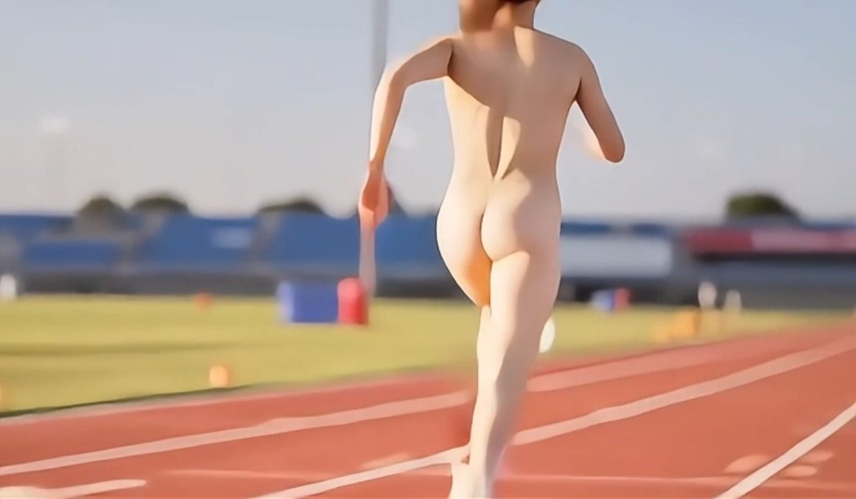 全裸女子アスリートのスタートダッシュ集10