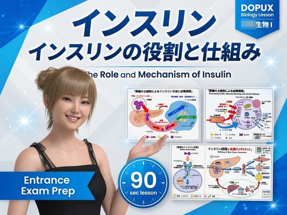 【▲20】パンチラガチャ★一ノ瀬廻里 大学に進学し強豪予備校『DOPUX（ドピュックス』で生物I，IIを教える名物講師に！（Vol.051:インスリン） のサンプル画像