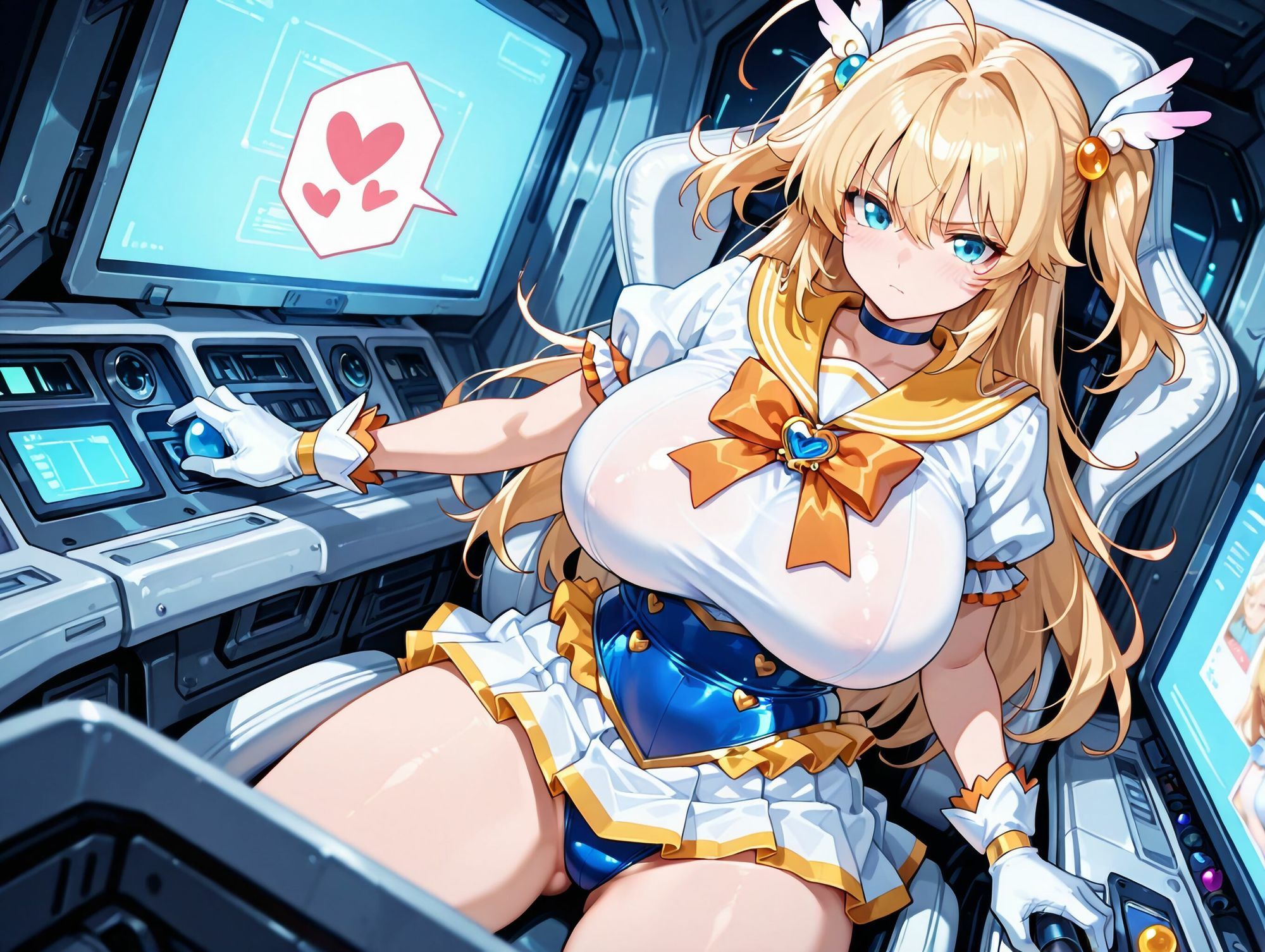 パイロット少女VS触手【セーラー魔法少女服編】2