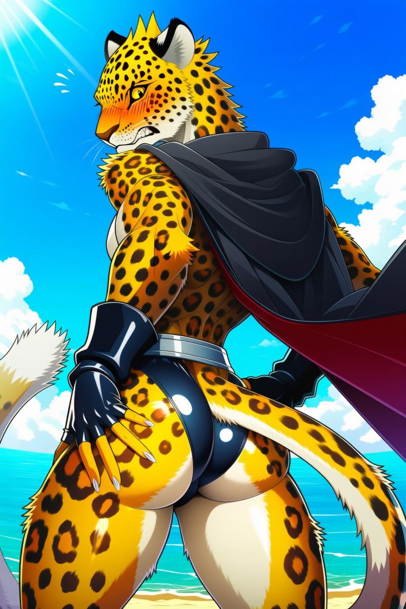豹のケモヒーロー レパルオスのエッチなイラスト集