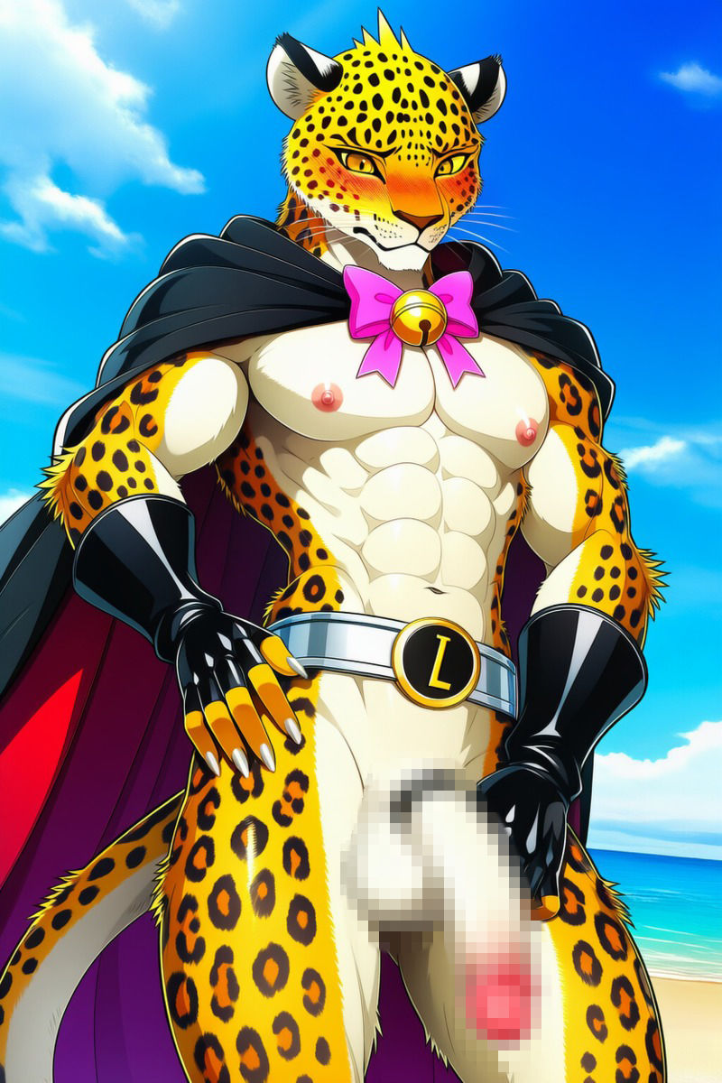 豹のケモヒーロー レパルオスのエッチなイラスト集