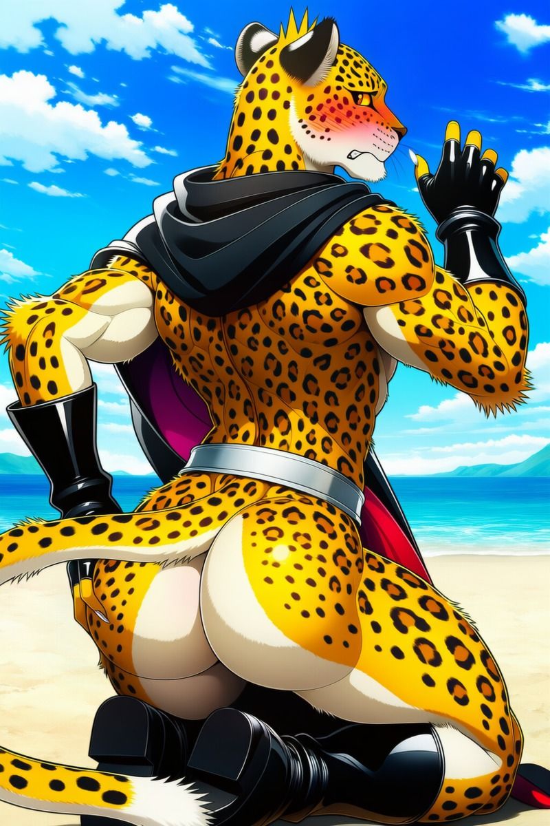 豹のケモヒーロー レパルオスのエッチなイラスト集