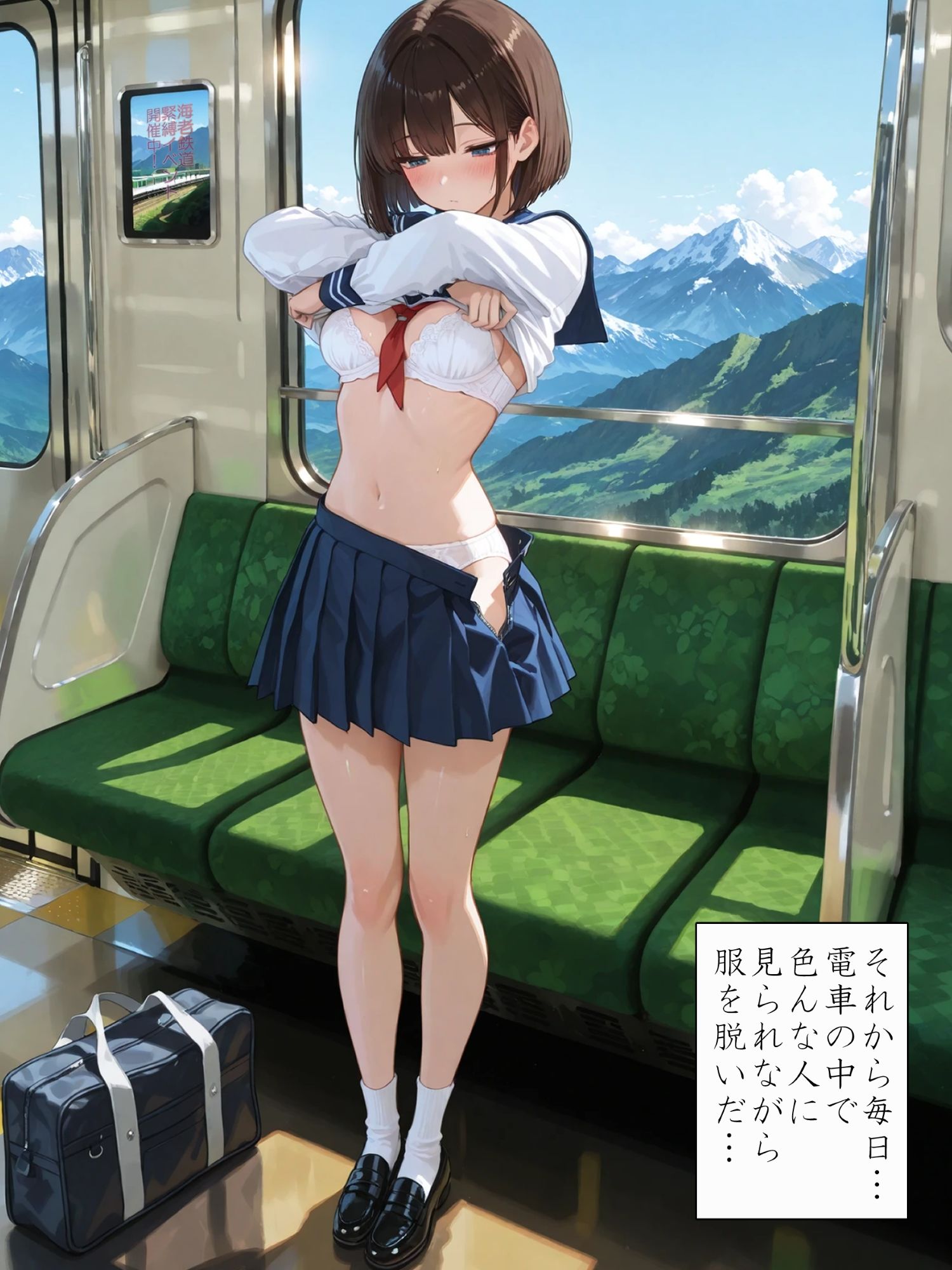 電車緊縛のバイト始めました 画像2