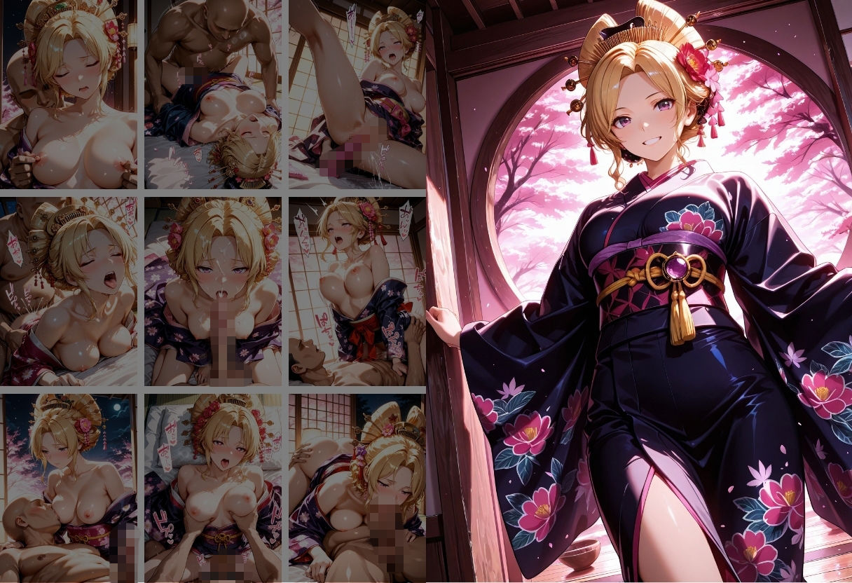 【遊郭・花魁】絢爛な着物がはだけ、あなただけに乱れる夜〜To L◯VEる◯ver.〜9