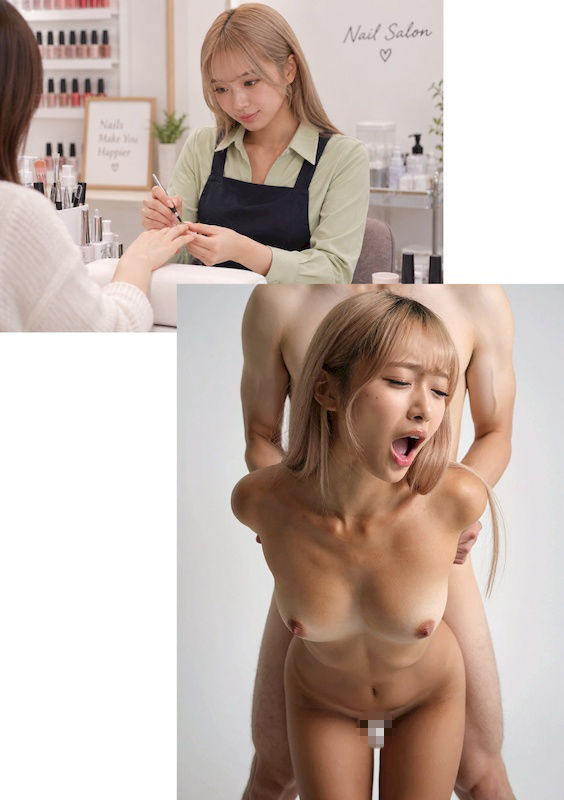 【実写風AIリメイク】はたらく女性図鑑 vol.1 〜働く女性の一日「ヒル… サンプル7ページ