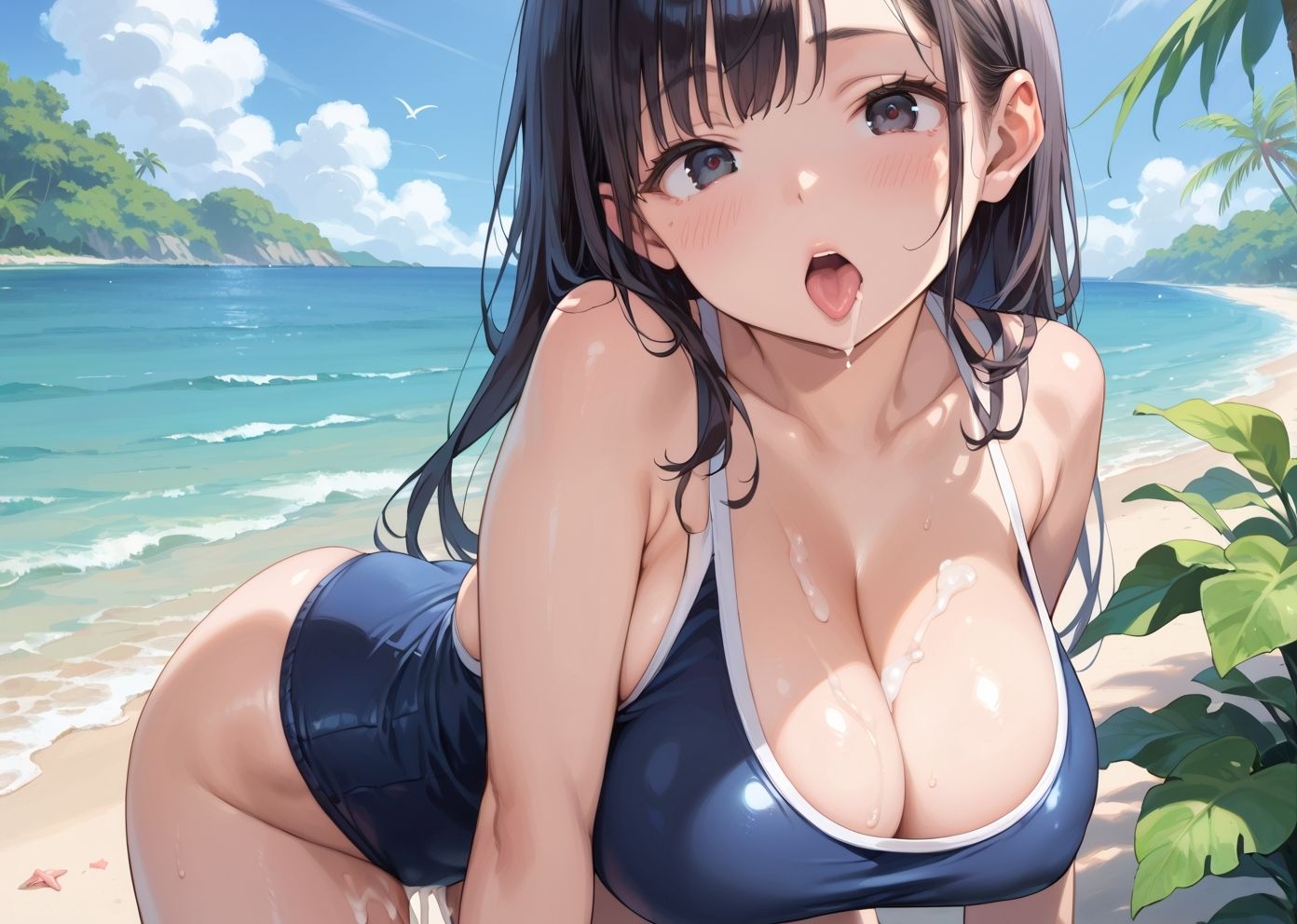 スク水えちえち委員長。CG画像集95