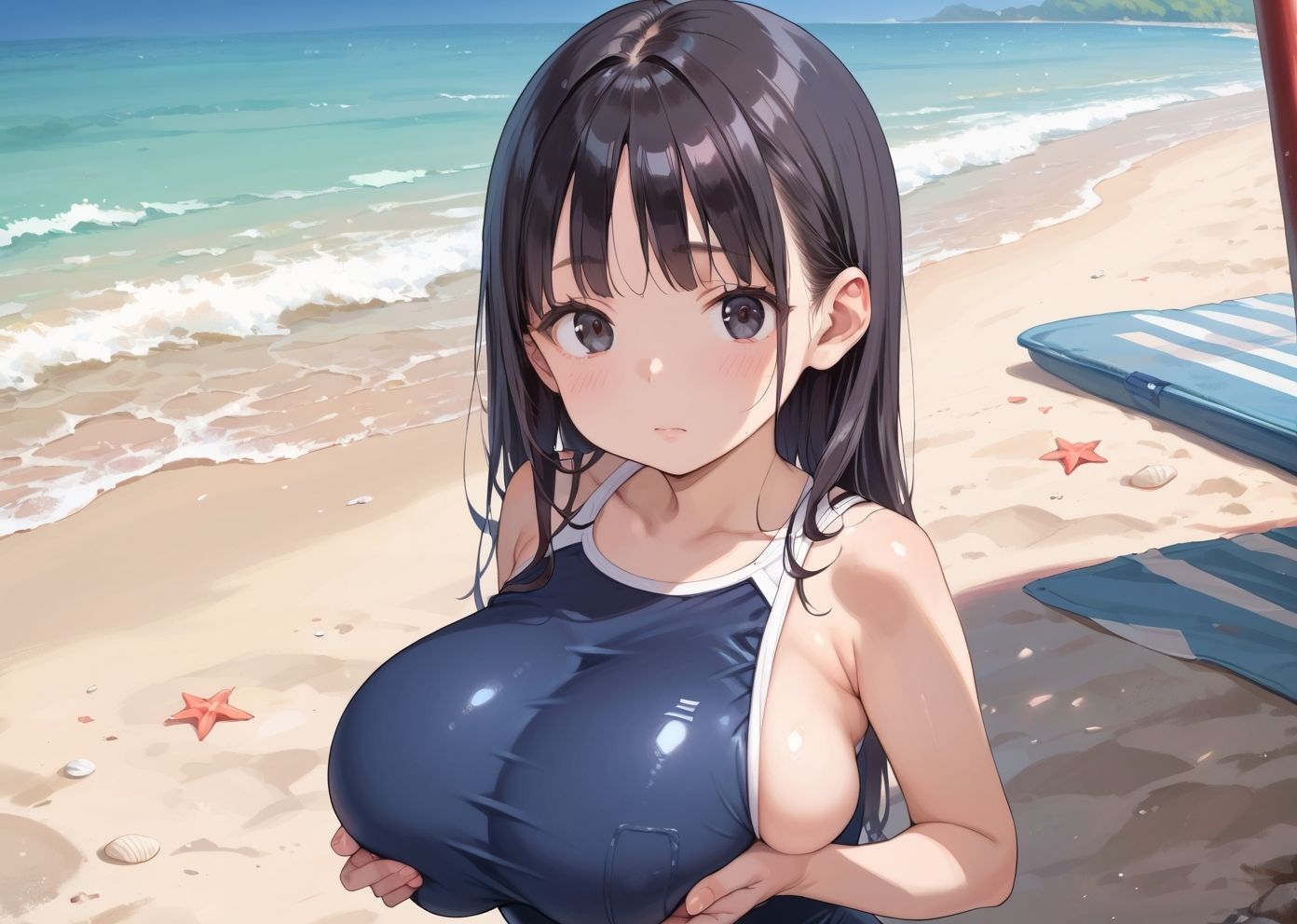 スク水えちえち委員長。CG画像集98