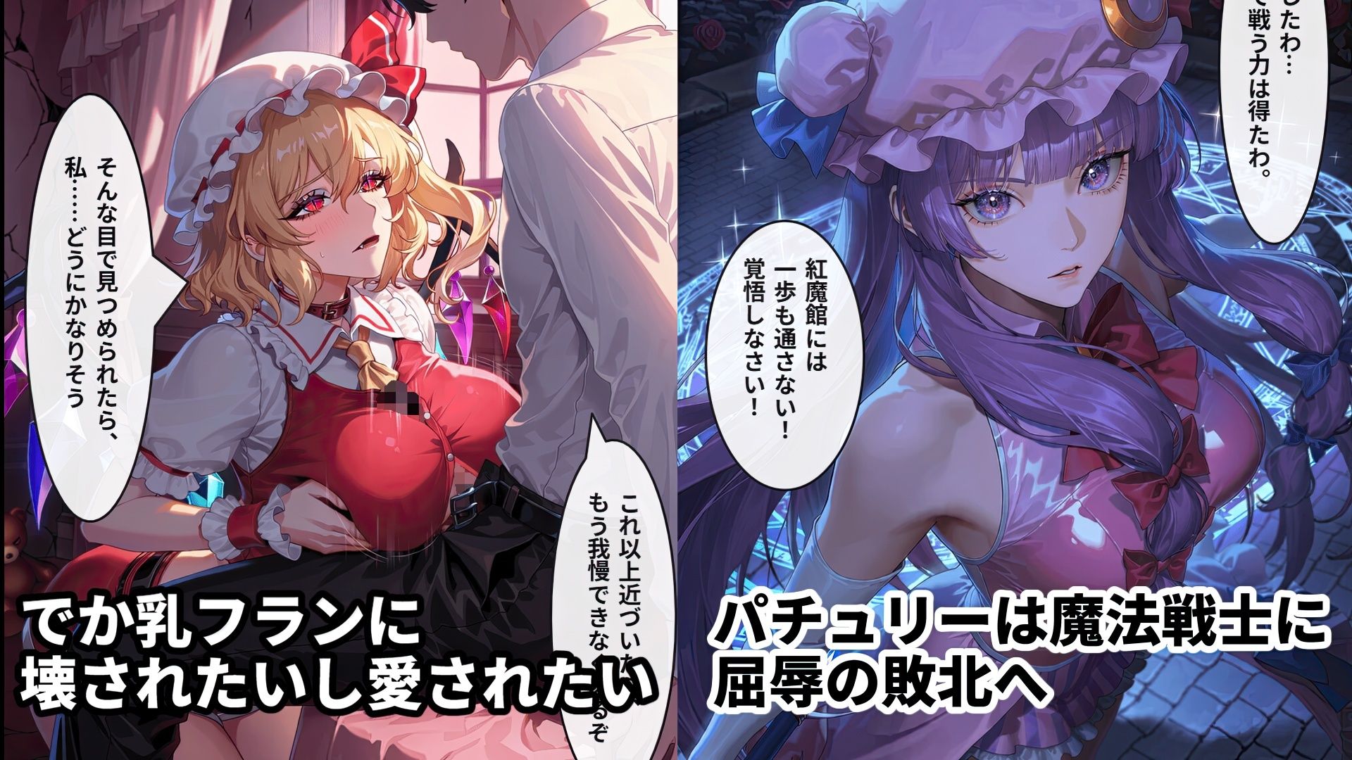東方二次創作｜瀟洒も誇りもチンポに屈した紅魔館/豪華オムニバス20本【全384枚｜高解像度】 画像3
