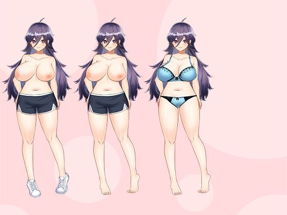 【立ち絵素材R18】ぽっちゃり引きこもり巨乳 フルセットPSDパック
