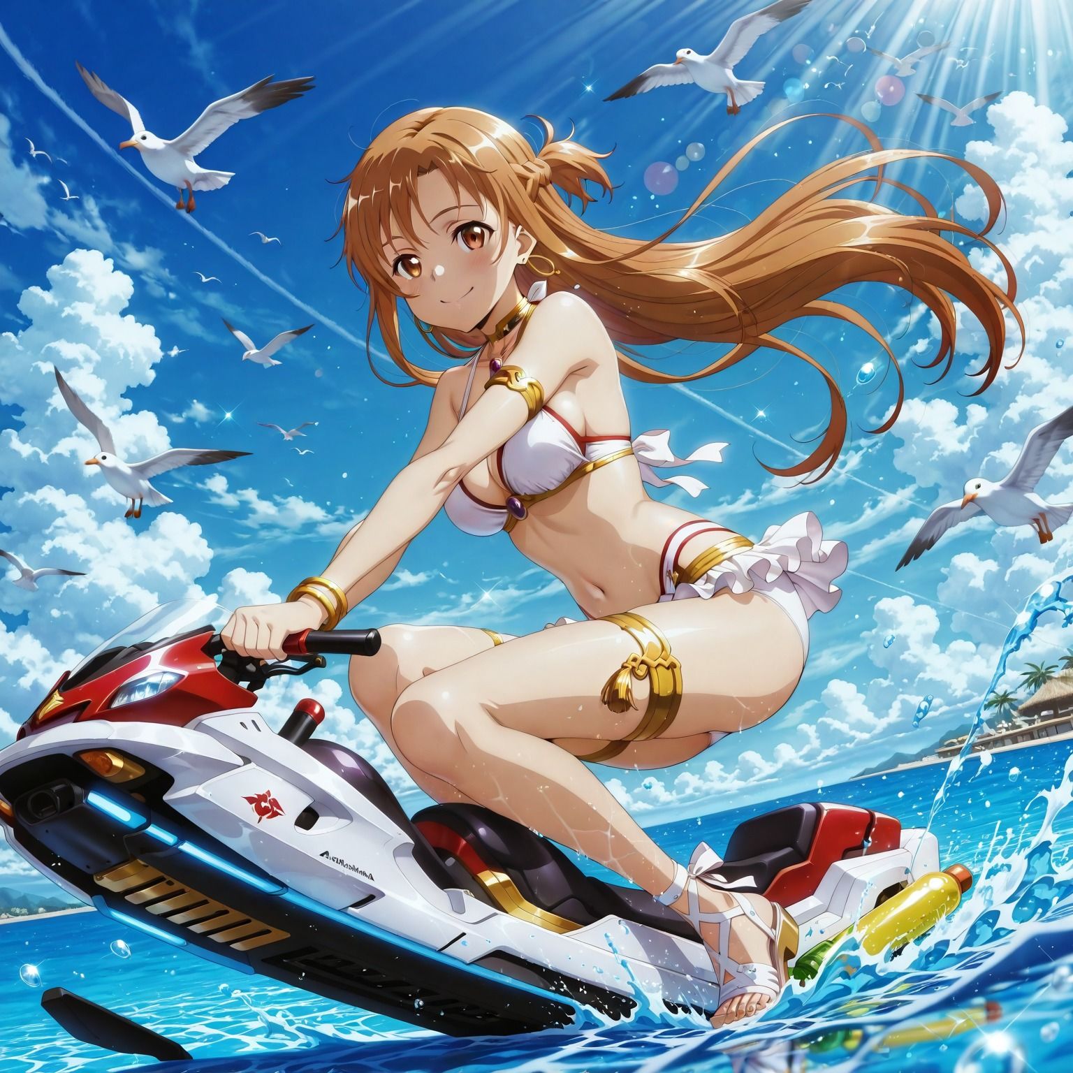 結〇明日奈と海で、ラブラブデート編の作品画像 1