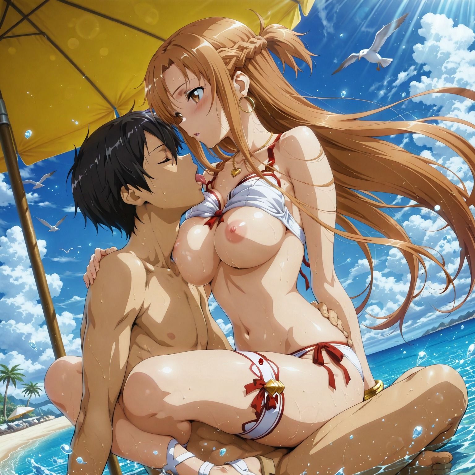 結〇明日奈と海で、ラブラブデート編の作品画像 4