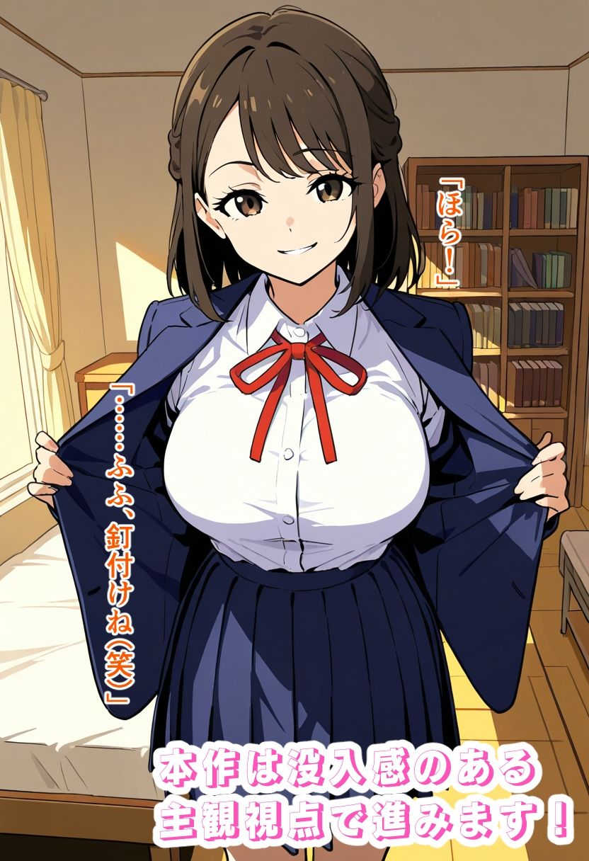 巨乳J〇との放課後エッチ！『あたしでイクとこ、よく見せて』【今日はどの娘とエッチする？ 秋月麗奈短編集 1】1