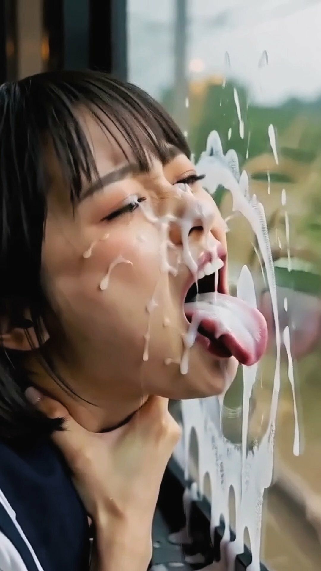 舌フェチ17 AI 電車女子3 画像5