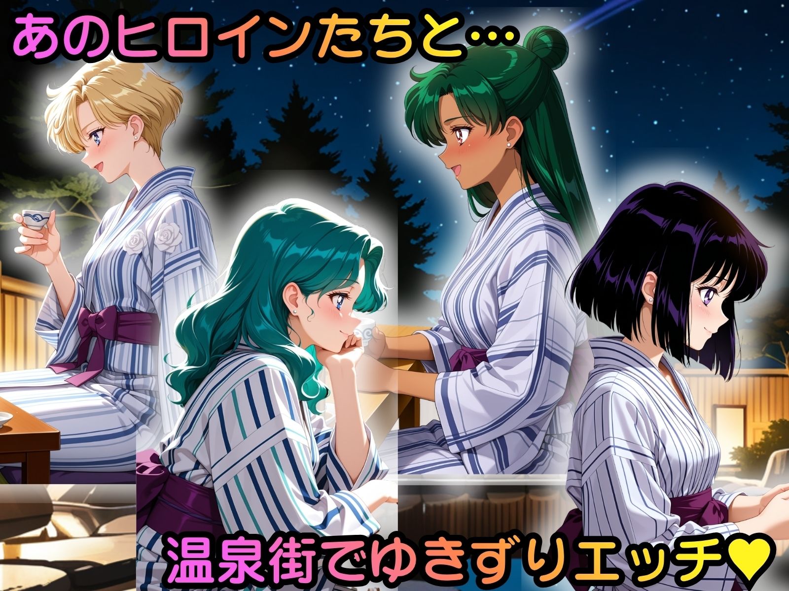 ヒロイン温泉街ゆきずりエッチ 美少女戦士セーラ●ムーン編その3 画像1