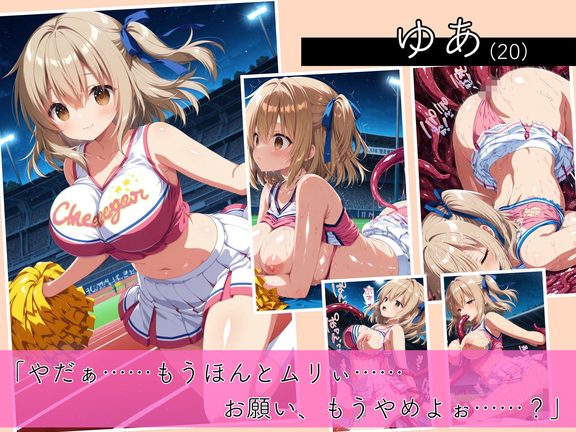 二度と戻れぬ快楽の穴 触手に堕ちた少女達 巨乳ギャル Vol.2 〜チアガール編〜 サンプル3