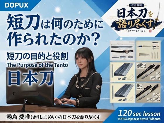 パンチラガチャ★霧島 愛唯（きりしま めい）『日本刀を語り尽くす』第1章-まず「日本刀とは何か」を知る（005-短刀は何のために作られたのか？）【Ozone_Layer】