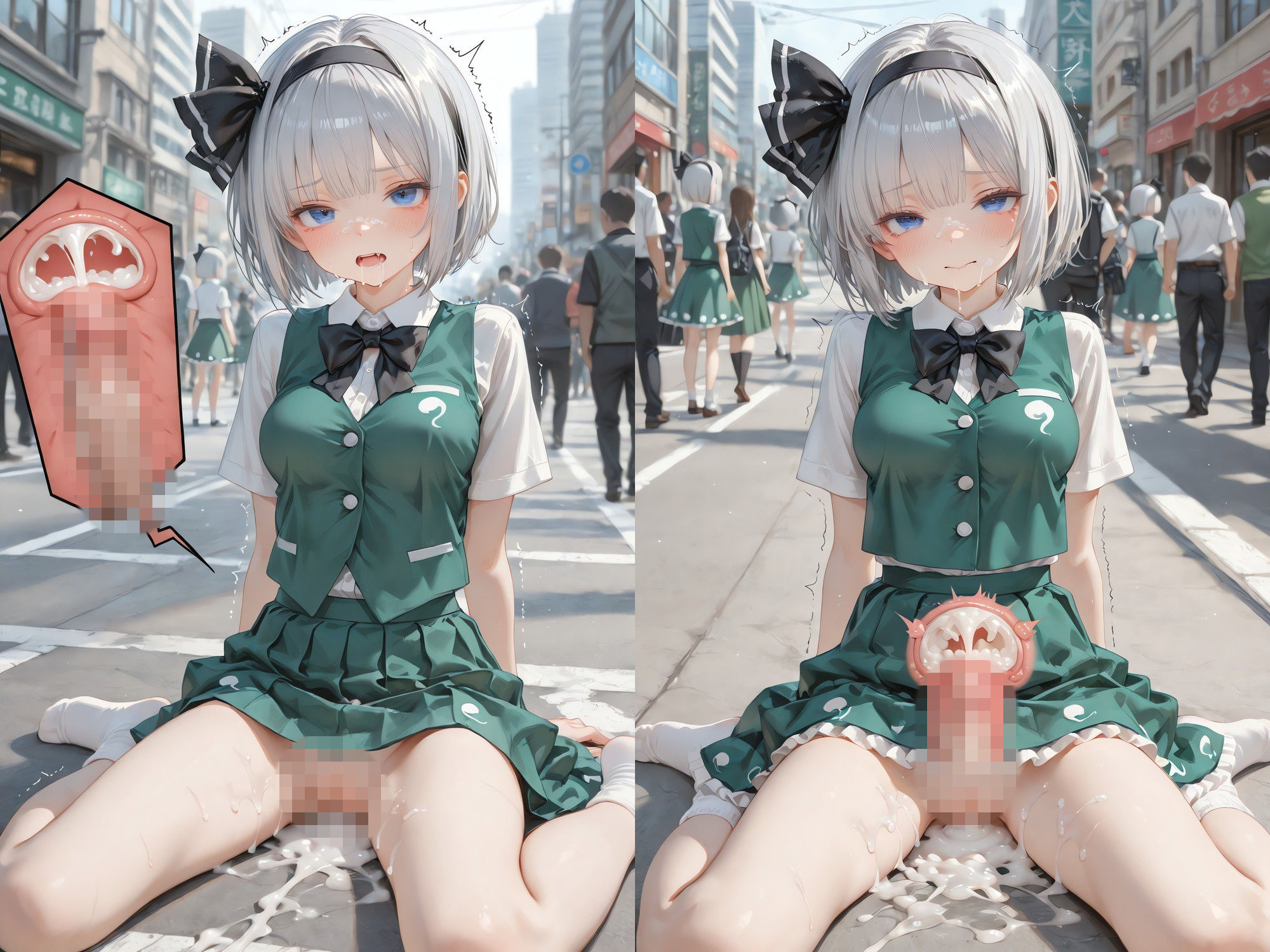 幻想郷アイドルライブで魔法のオナホがつながった 〜幻想郷ライブ×魔法のオナホ、中出し転送だらけの一日〜 (透過・ボテ腹あり) 画像6