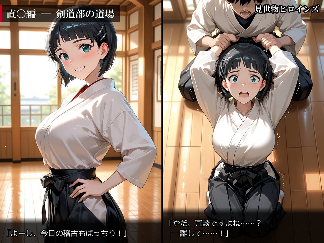【500枚】見世物ヒロインズ 〜強い女ほど、よく堕ちる〜 SA〇編 ア〇ナ＆直〇＆シ〇ンの作品画像 4