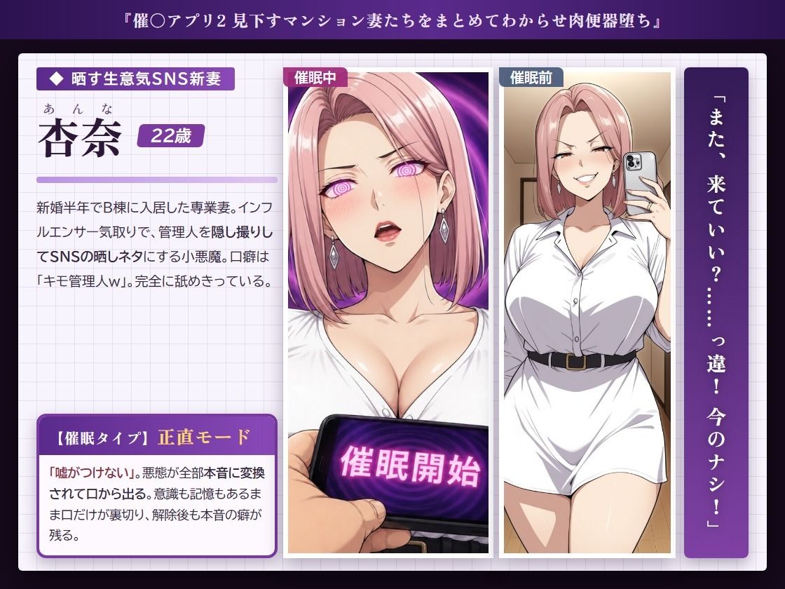 催○アプリ2 見下すマンション妻たちをまとめてわからせ肉便器堕ち 画像2