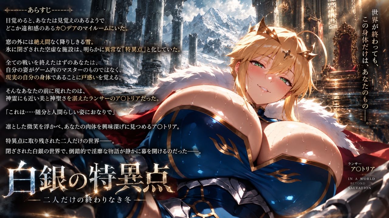 幻想秘匿特異点〜雪に閉ざされたカ〇デアで美神ア〇トリアと溺れる倒錯依存の果て〜(音声動画版) 画像1