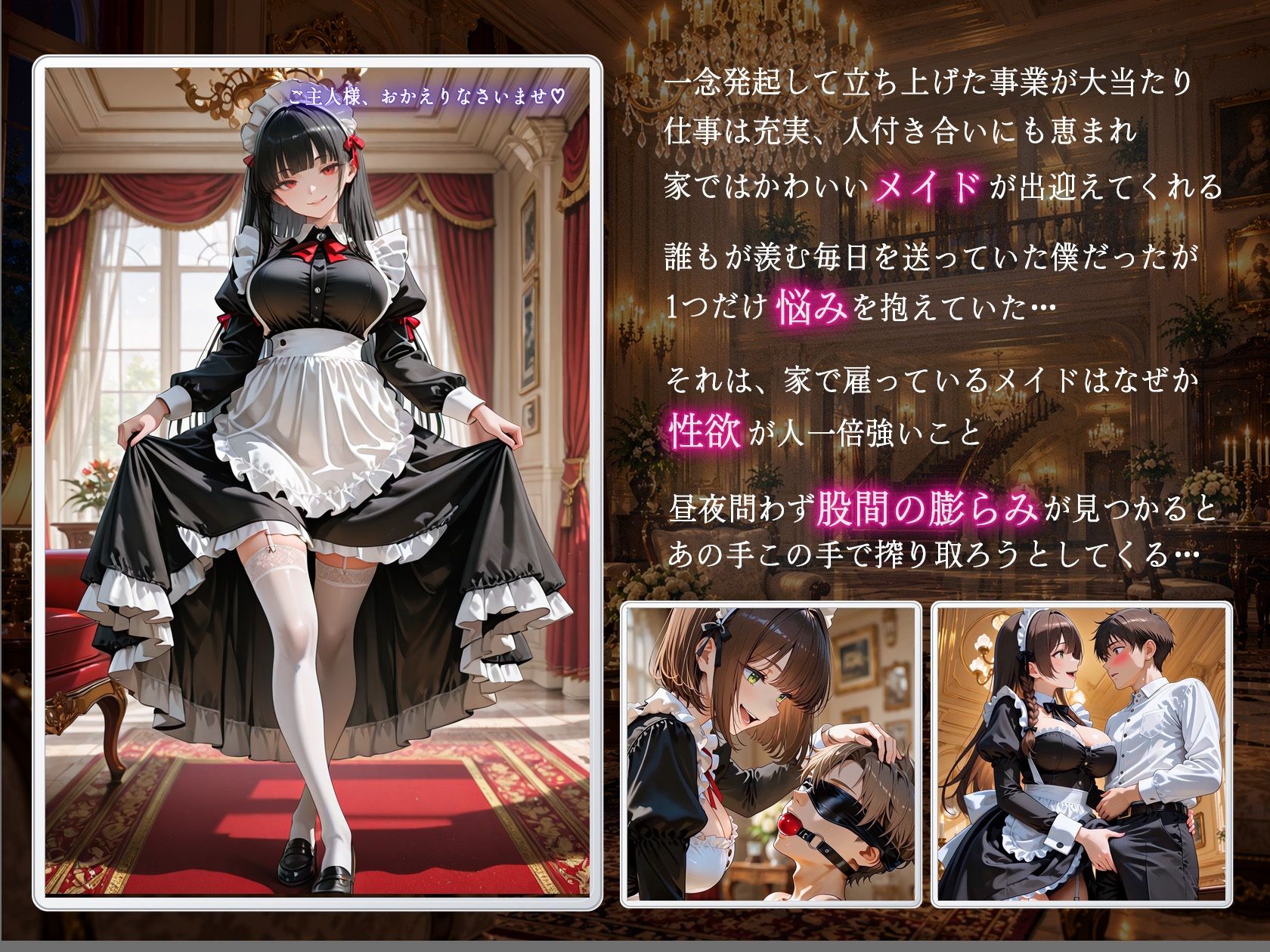 性欲強すぎる痴女メイドの性処理玩具にされた話 画像1