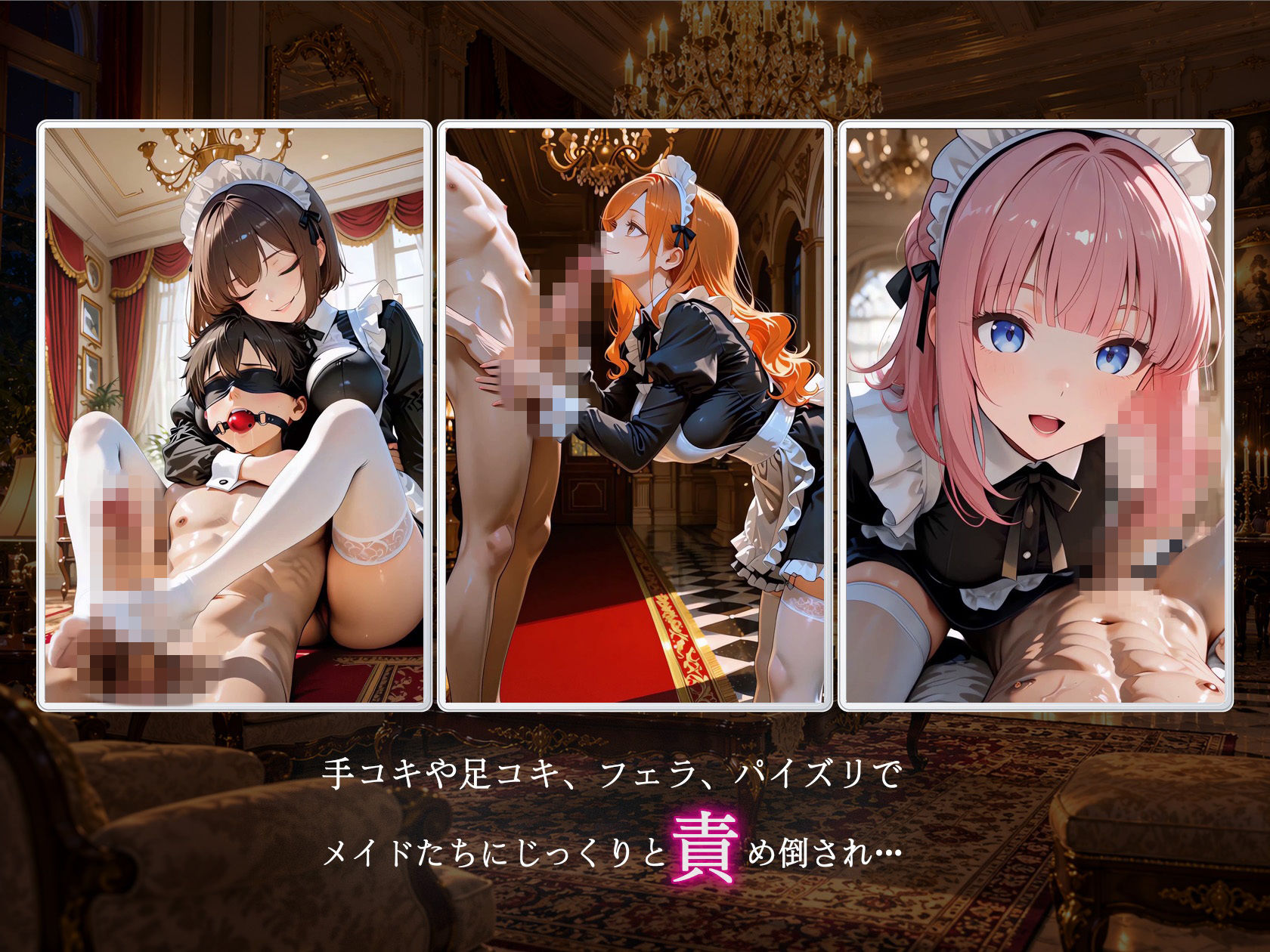 性欲強すぎる痴女メイドの性処理玩具にされた話 画像3