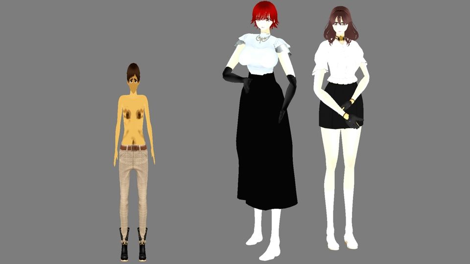 見せる女の娘たち 画像1