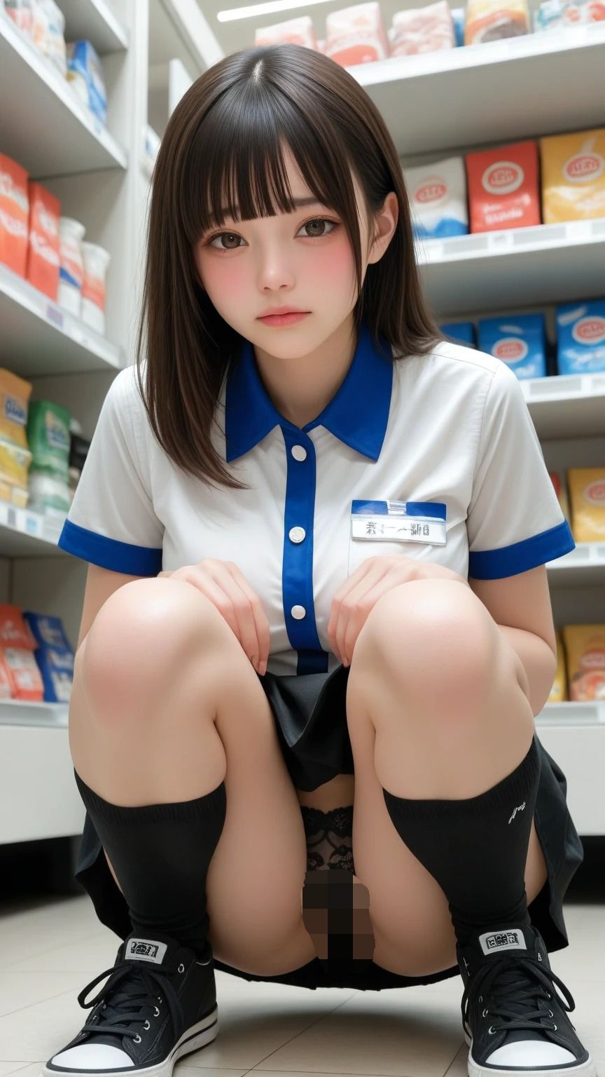 店長に弱みを握られて、コンビニでされるがままに 画像9