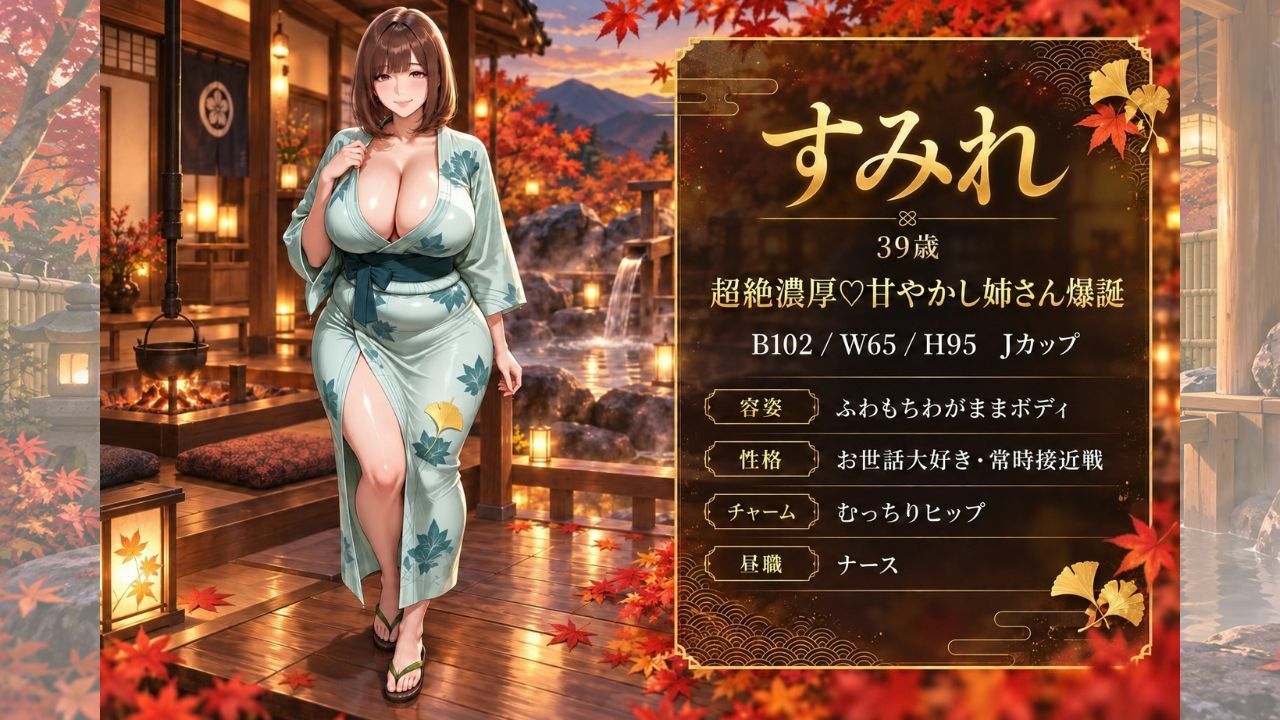 【4KアニメAV】爆美女人妻と行く秋のお忍び温泉旅行 画像6