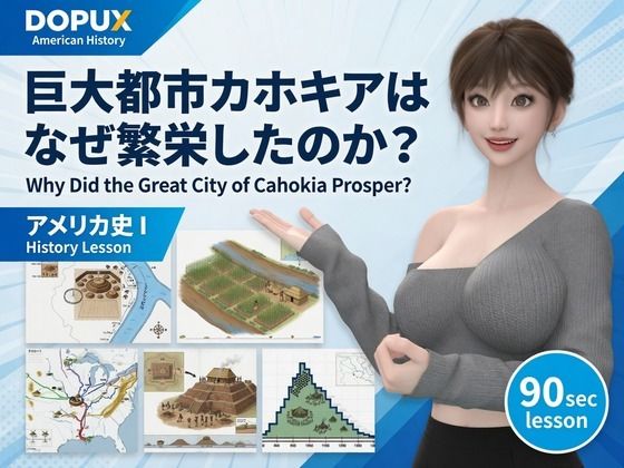 パンチラガチャ★西陣郁奈（にしじんかな）強豪予備校『DOPUX（ドピュックス）』で大学受験生向け講座（世界史）を教える名物講師！（Vol.008:巨大都市カホキアはなぜ繁栄したのか？）【Libido-Labo】