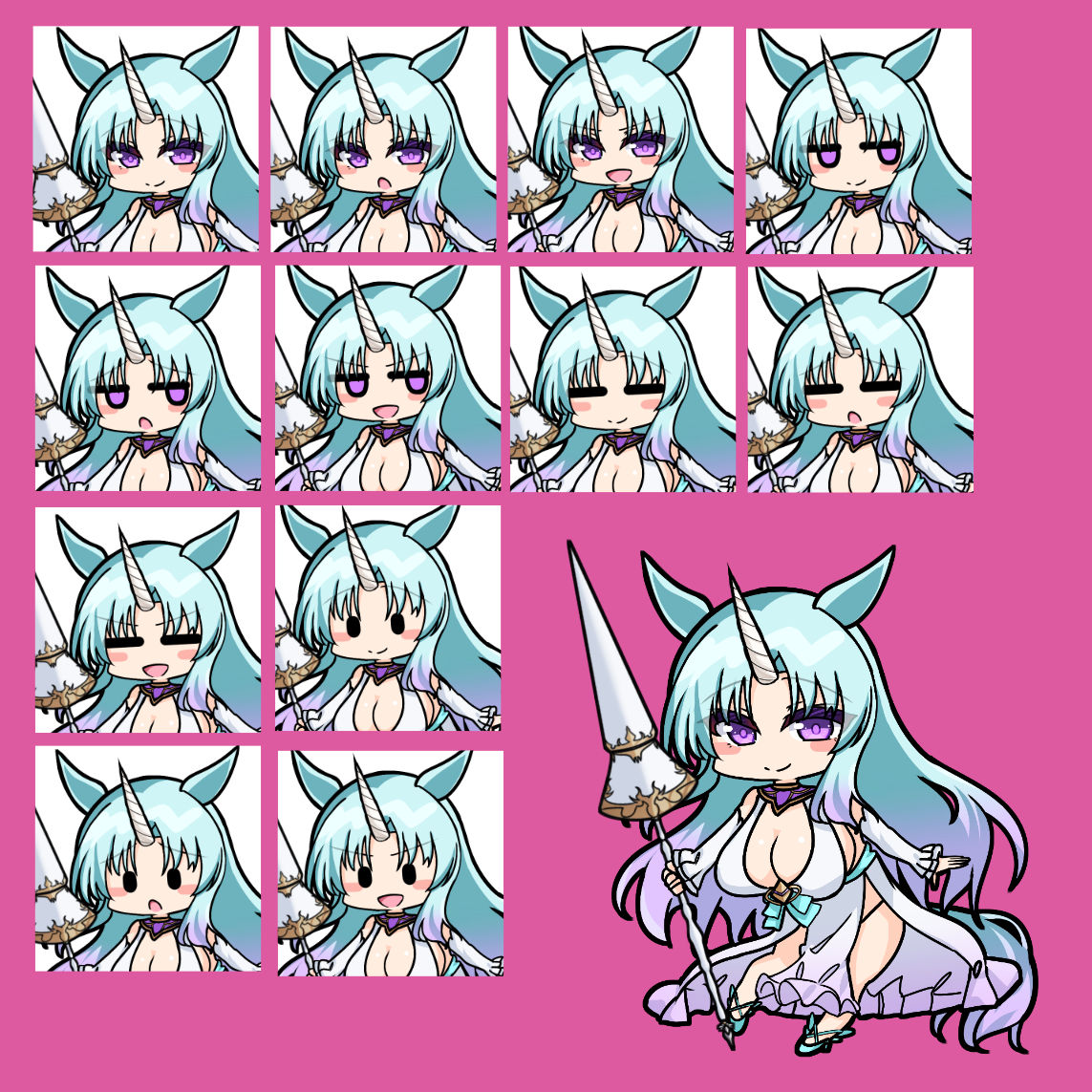 立ち絵素材  ユニコーン サンプル6