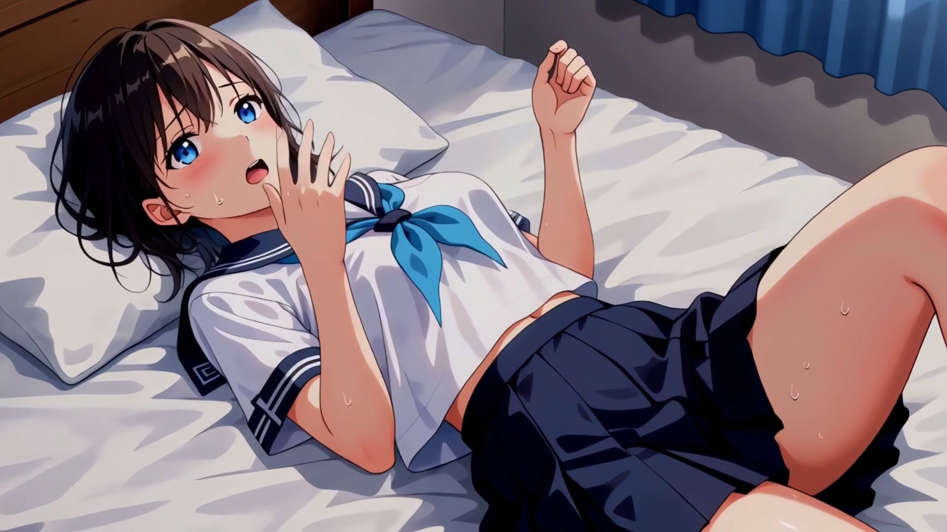 川口さんは泣いてる山本君をしゃせいさせたい♂♀制服前戯編 画像2