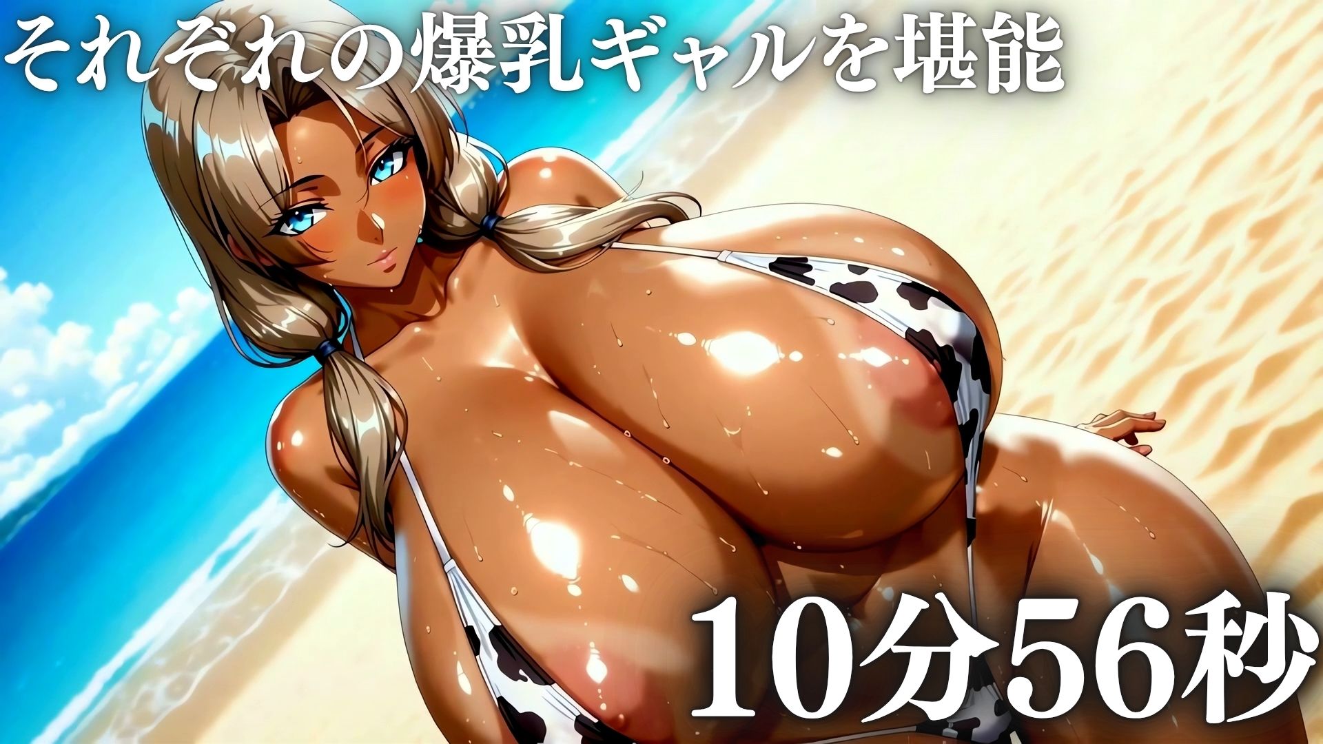 おっぱいのデカさ最上級 3人の黒ギャルビーチで大乱交 『揺れ動く3つの爆乳』 画像3